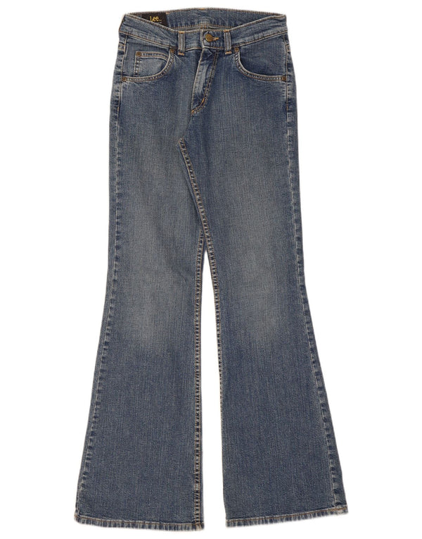 Lee Womens Felton Flared Jeans US 14 XL W26 L31 Blue Cotton
