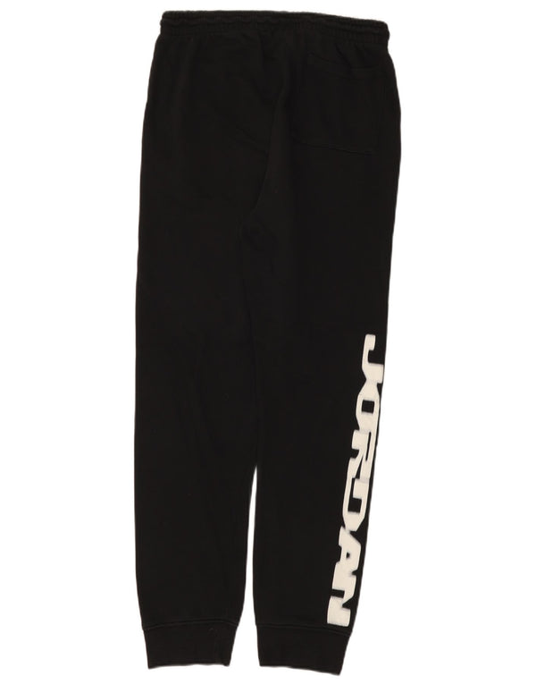 Jordan Boys Graphic Tracksuit Trousers Joggers 13-14 Years XL Black Cotton