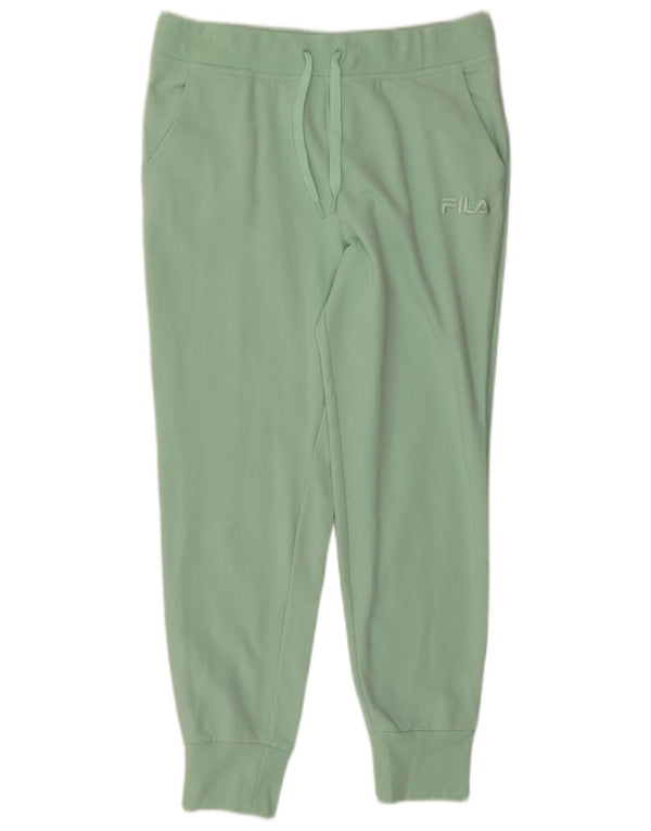Fila Ženska trenirka Hlače Joggers UK 14 Veliki zeleni pamuk