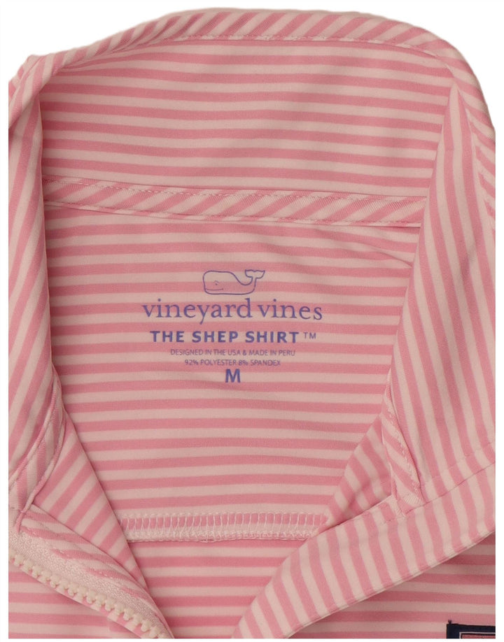 VINEYARD VINES Ženski pulover trenirka UK 14 srednje ružičasto na pruge
