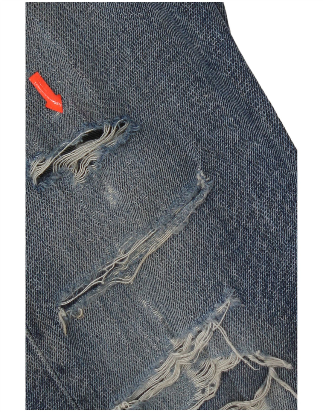 Levi's muške 505 ravne traperice s oštećenjem W33 L30, plavi pamuk