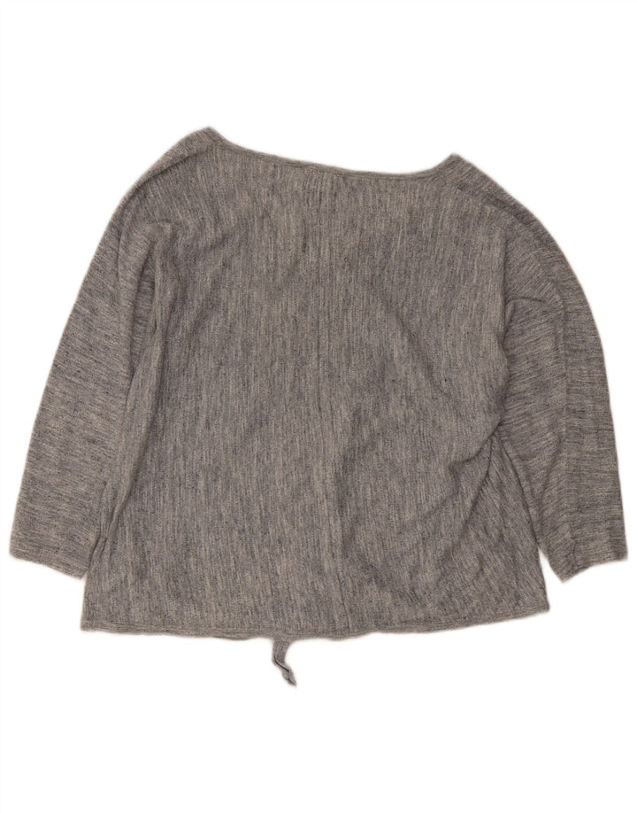 Bijeli ženski gornji dio s 3/4 rukavima UK 16 Large Gray Lan
