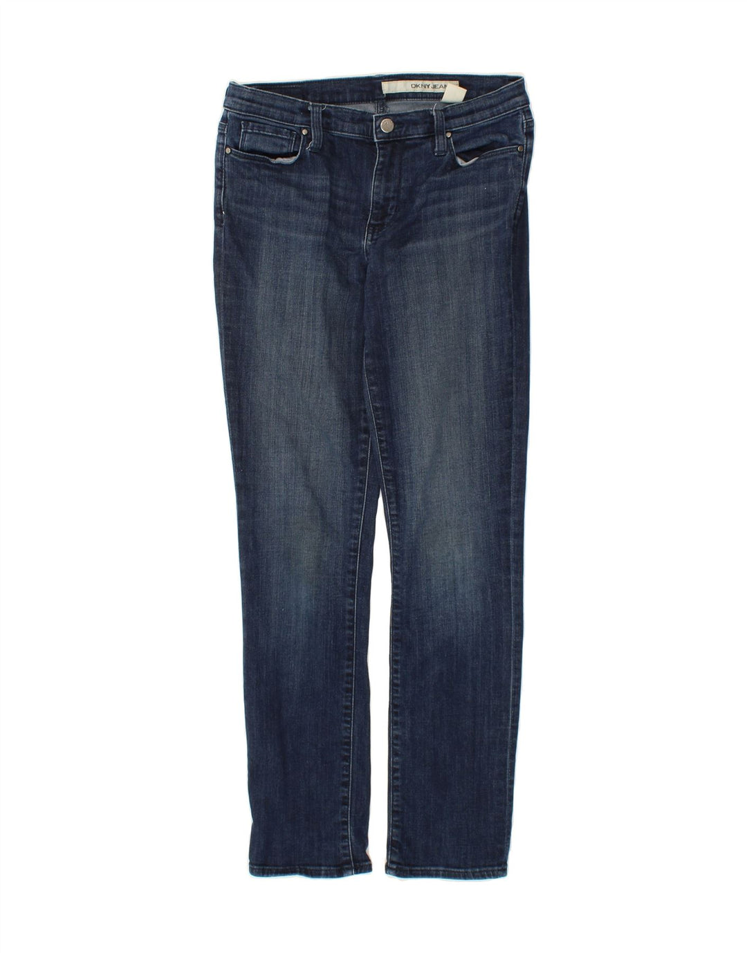DKNY Womens Slim Jeans US 4 Small W30 L30 Blue Cotton Vintage Dkny and Second-Hand Dkny from Messina Hembry 