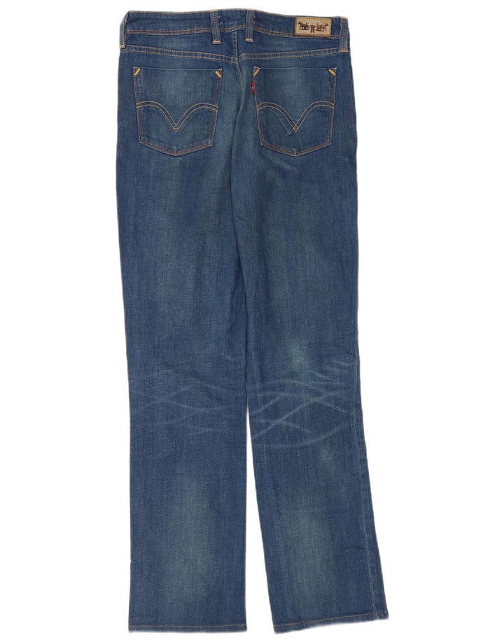 Levi's ženske 627 ravne traperice W31 L34 plavi pamuk