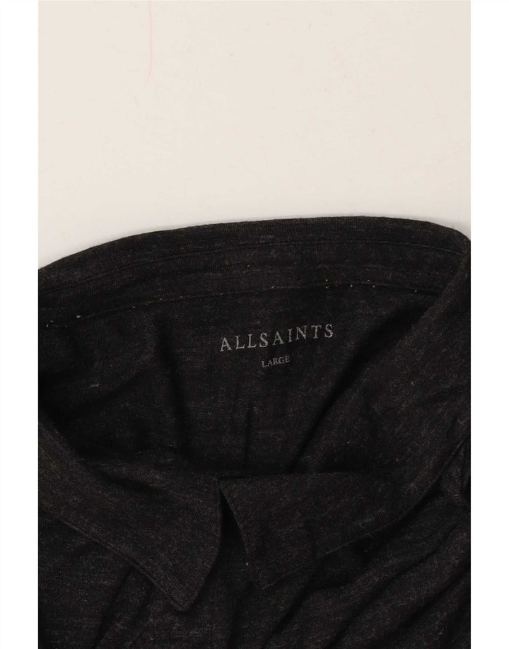 Muška polo majica All Saints Large Grey Flecked