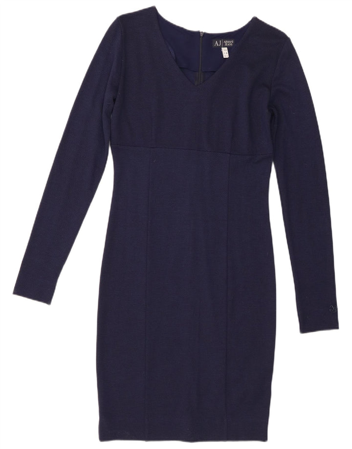 Armani Jeans ženska plašt haljina dugih rukava EU 40 srednje tamnoplava viskoza
