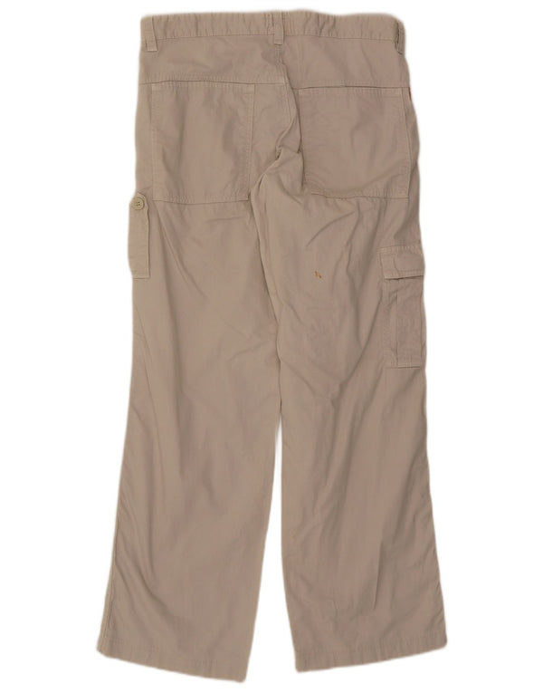 Hugo Boss Mens Straight Cargo hlače EU 48 Medium W32 L30 Beige Pinstripe