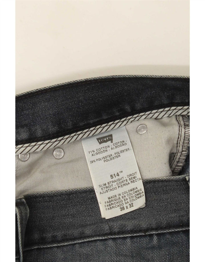 Levi's muške 514 ravne traperice W36 L29 plavi pamuk