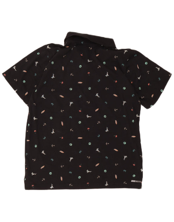 Hurley Boys Dri Fit polo majica s apstraktnim uzorkom 13-14 godina XL crna