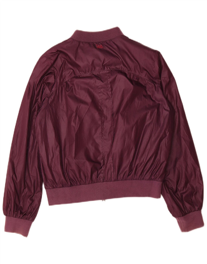 Ženska bomber jakna Lee Graphic UK 14 Srednji bordo poliester