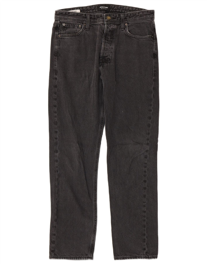 Jack & Jones muške široke traperice W30 L29 sivi pamuk
