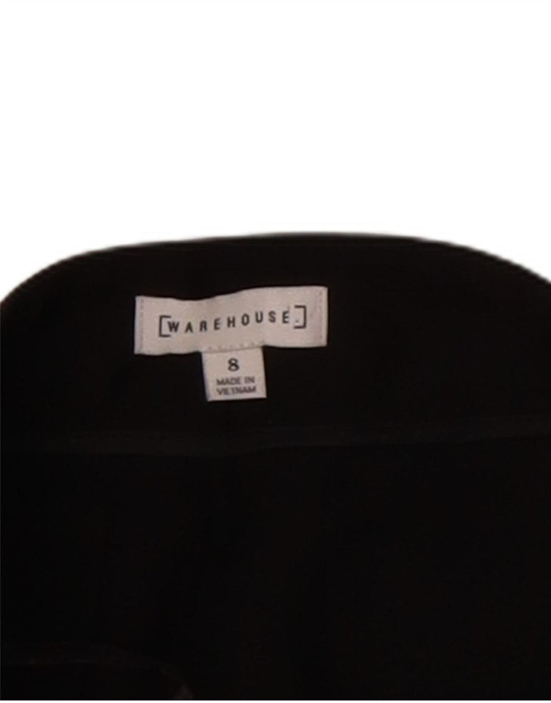 WAREHOUSE Womens Slim Suit Trousers Size 8 W28 L28 Black Polyester Classic