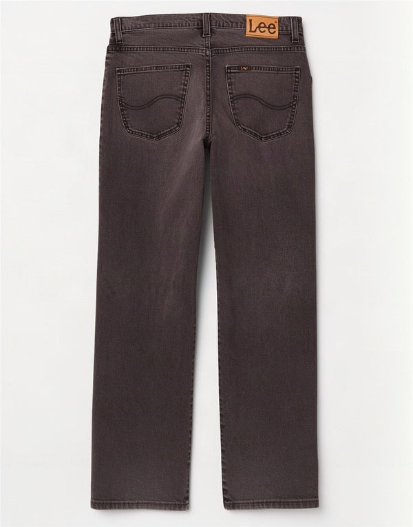 Lee Mens Brooklyn Straight Jeans W33 L31 Crni pamuk