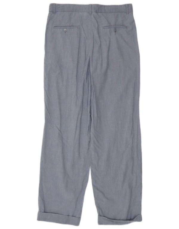 Max&Co. Womens Pegged Chino Trousers UK 14 Large W32 L30 Blue Cotton