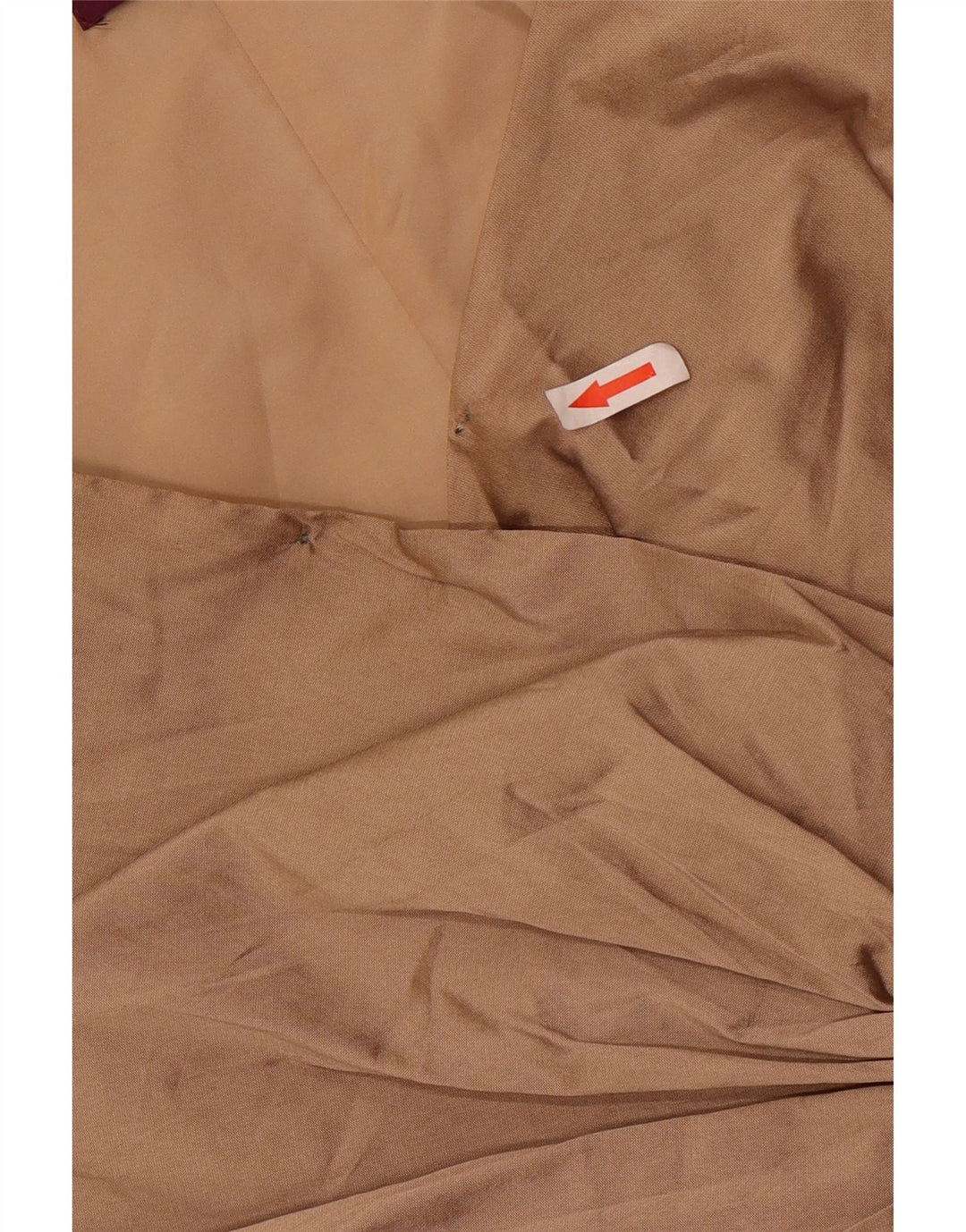 Debitantska ženska plašt haljina bez rukava s volanima UK 18 XL smeđa poliester