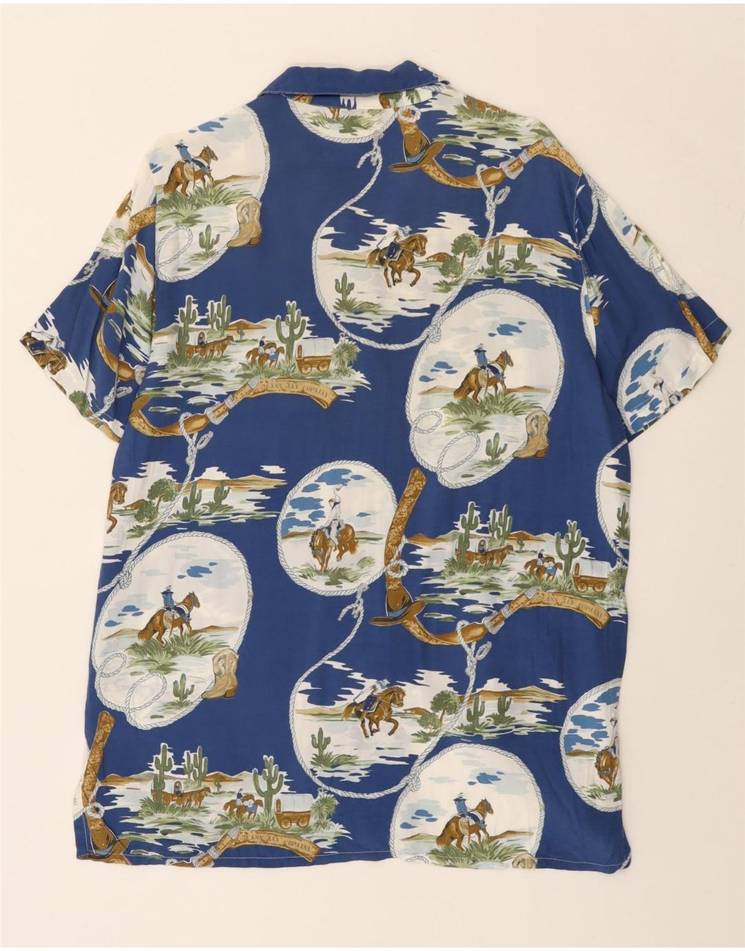 LES COPAINS Ženska košulja haljina s apstraktnim uzorkom IT 44 srednje plava