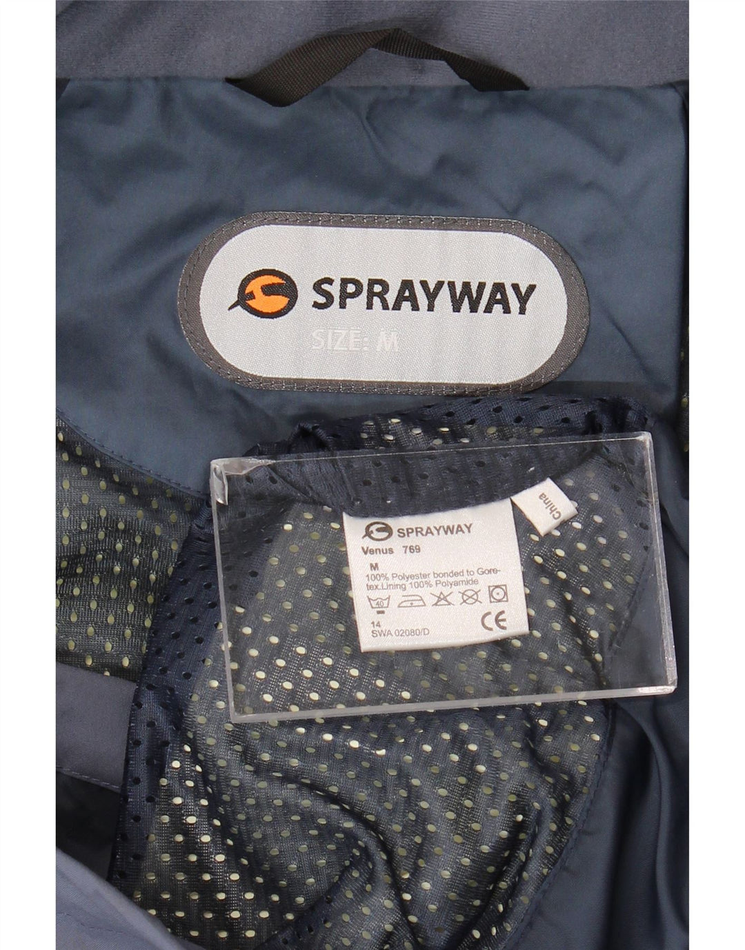Sprayway ženska kišna jakna s kapuljačom UK 14 srednje plavi poliester
