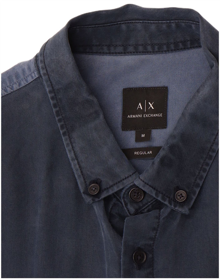 Armani Exchange muška košulja standardnog kroja srednje plave boje