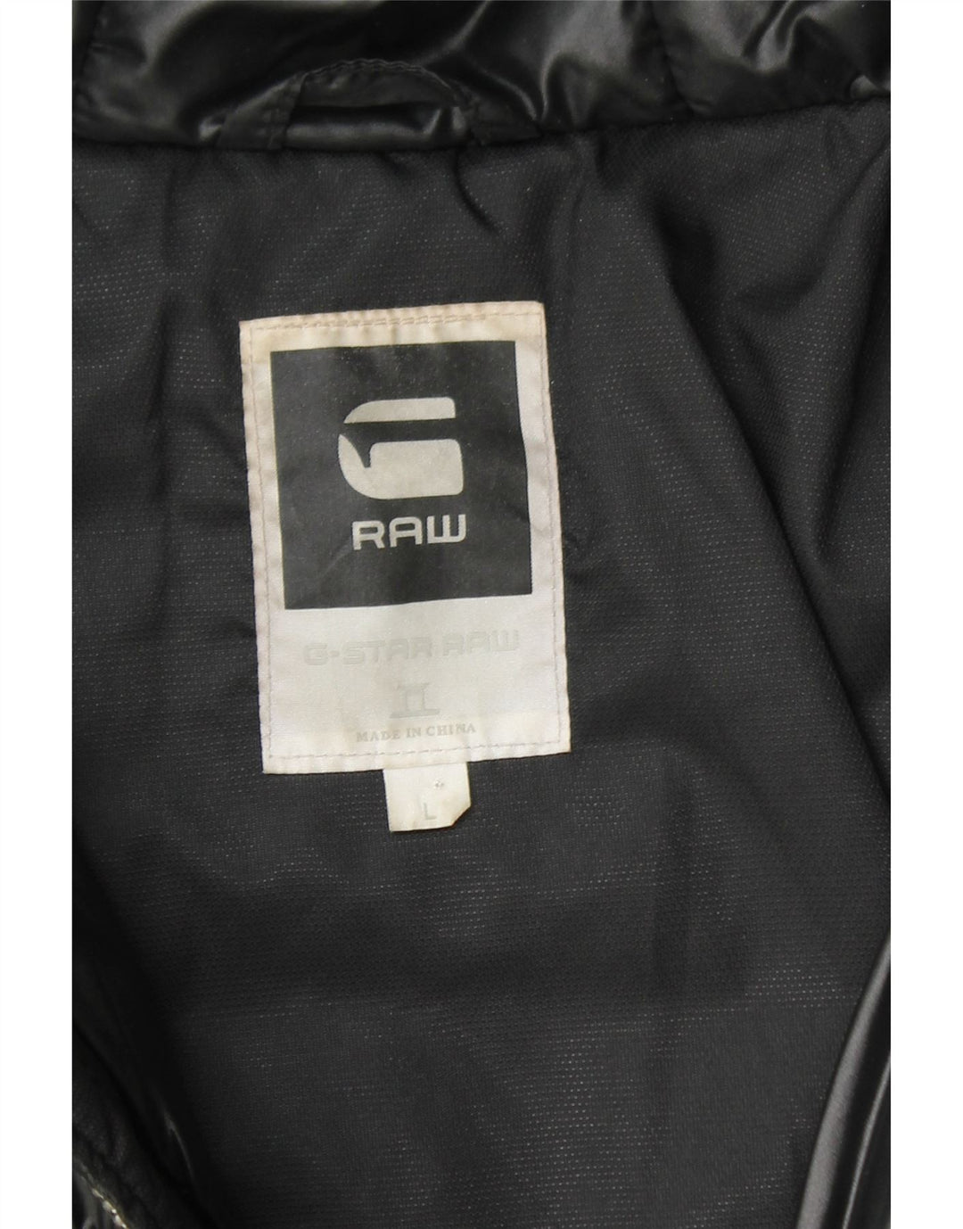 G-STAR ženska podstavljena jakna s kapuljačom UK 16 Veliki crni poliamid