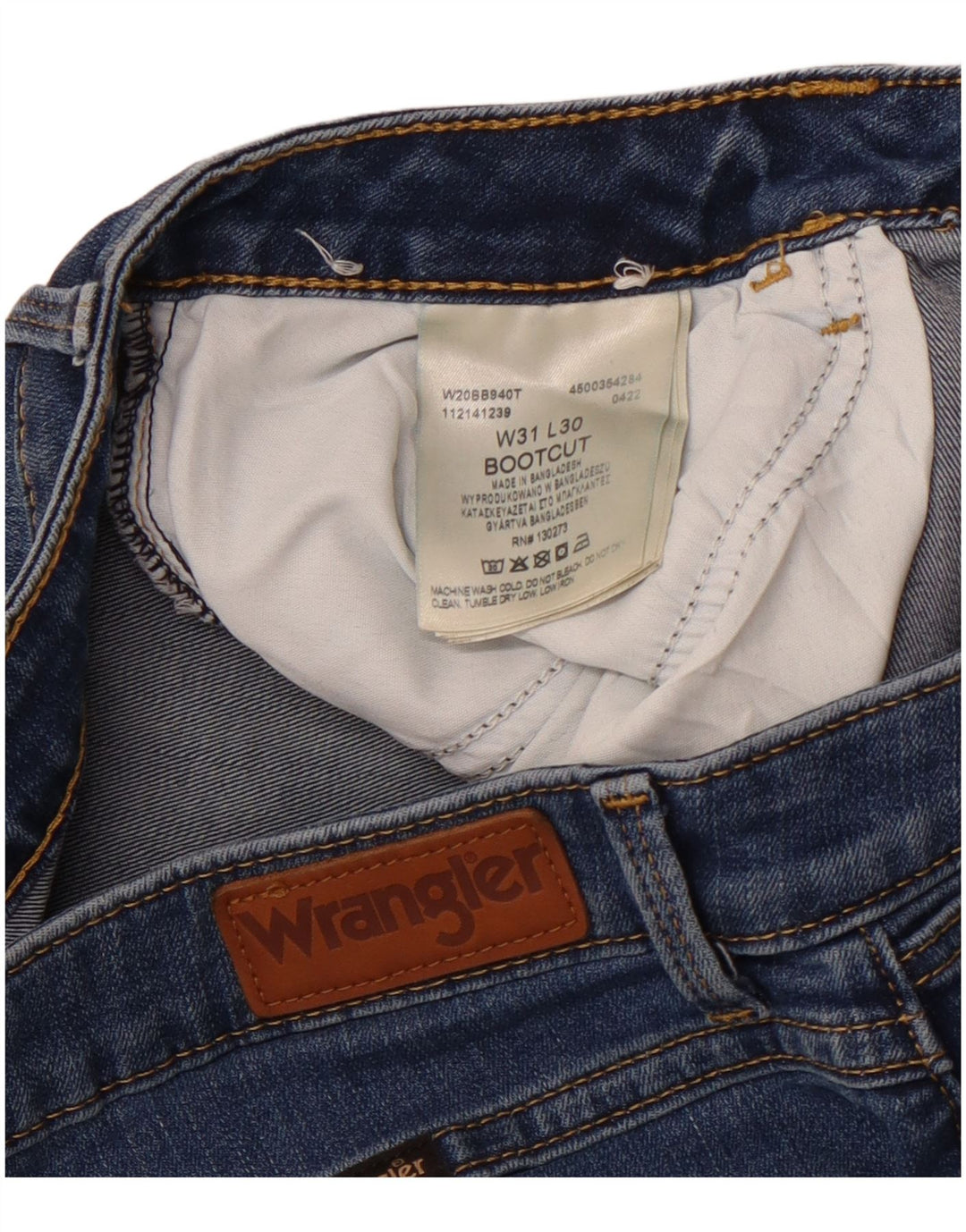 WRANGLER Ženske Bootcut traperice W31 L30 Plavi pamuk