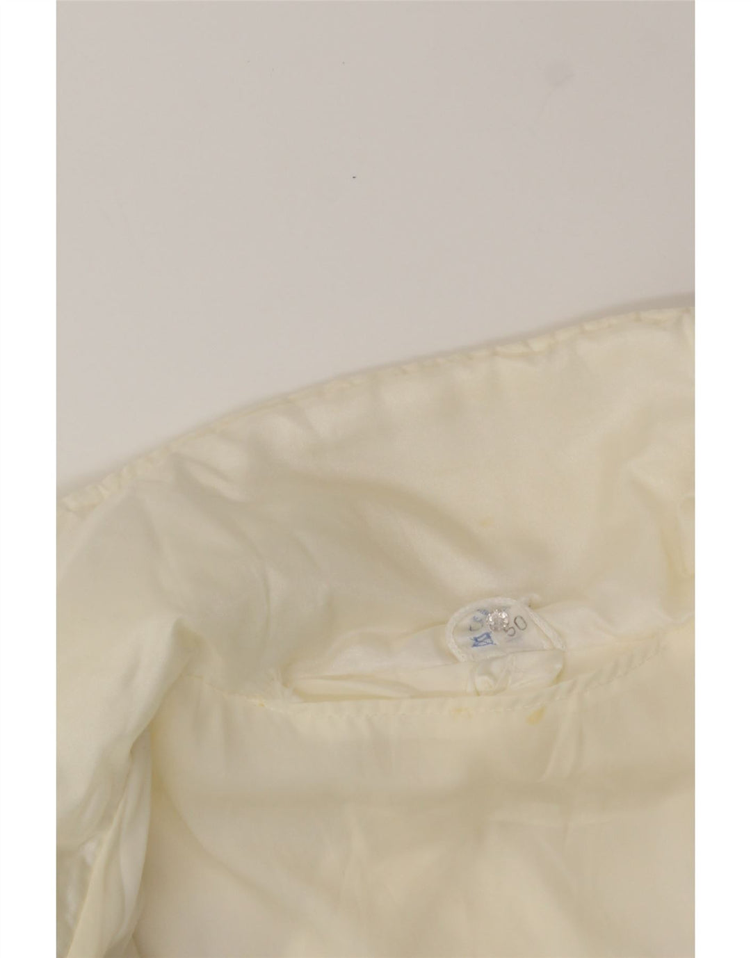 VINTAGE Womens Hooded Rain Jacket EU 50 2XL Off White Vintage Vintage and Second-Hand Vintage from Messina Hembry 