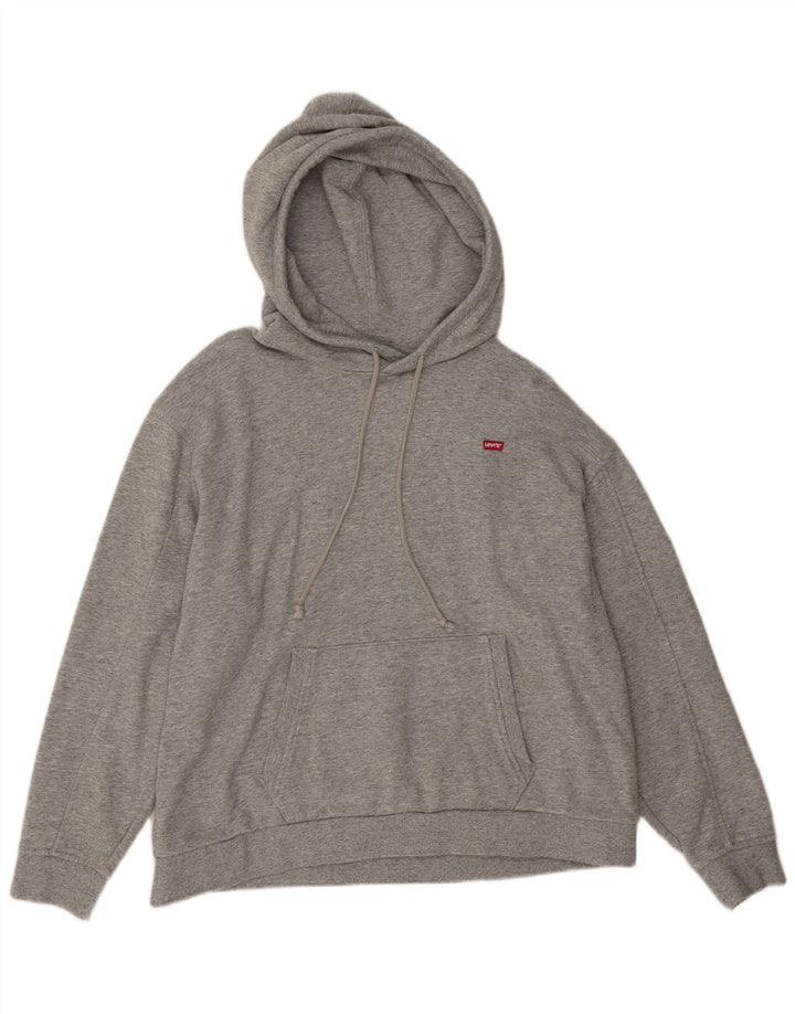Levi's muška majica s kapuljačom Veliki sivi flekasti pamuk
