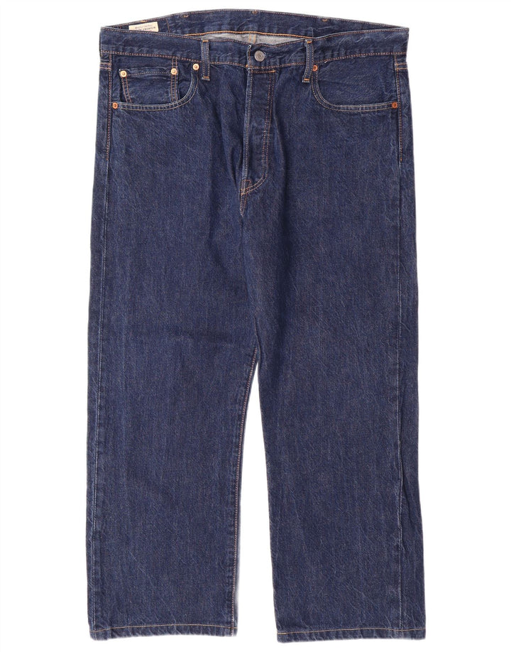 LEVI'S Mens 501 Straight Jeans W38 L25 Blue
