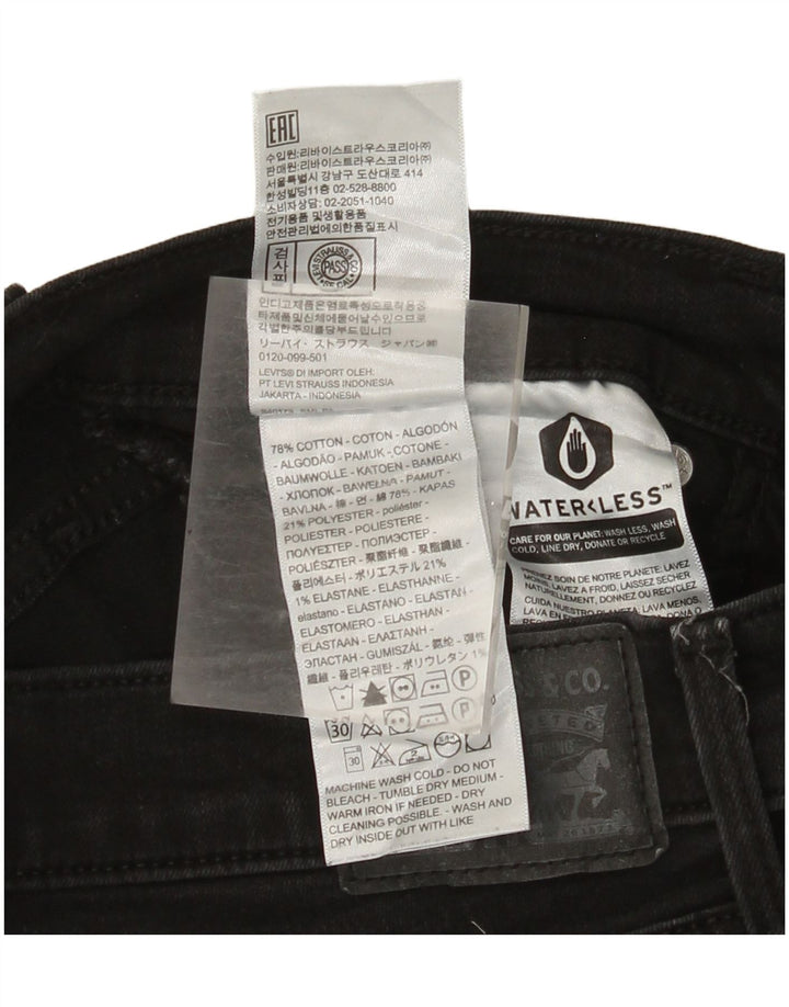 Levi's ženske ravne traperice 314 za oblikovanje W29 L30 crni pamuk