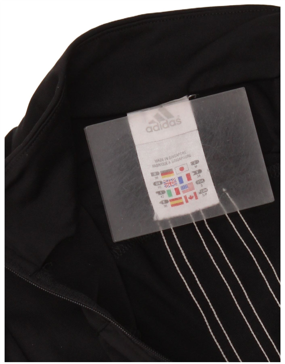 Adidas ženska gornja jakna kratke trenirke UK 10 mali crni poliester