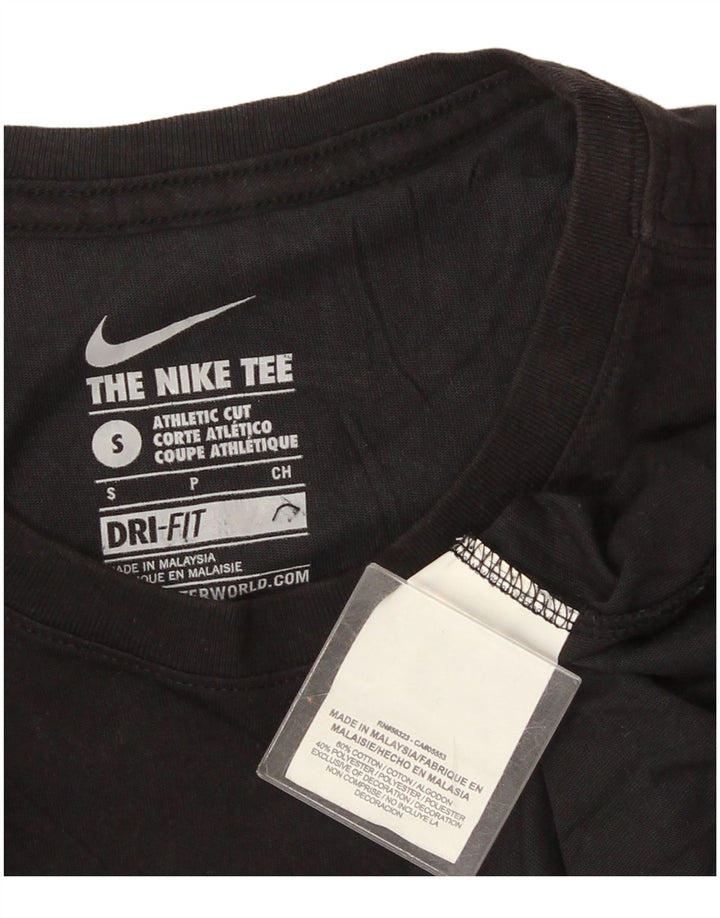 NIKE Muška majica atletskog kroja Mala crna pamučna majica