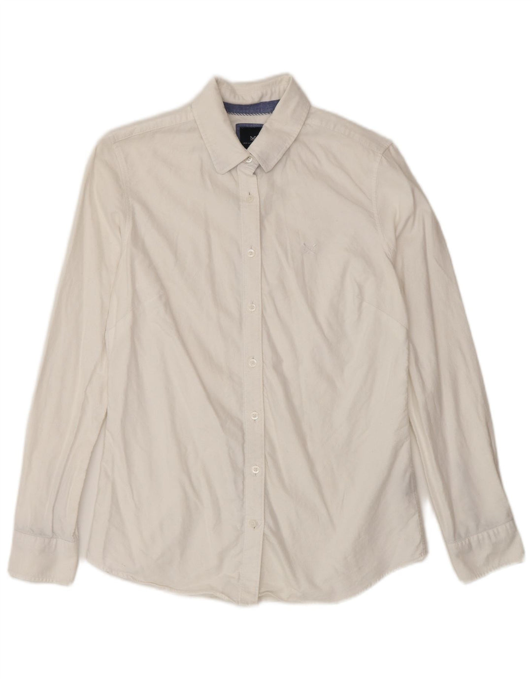 CREW CLOTHING Ženska košulja klasičnog kroja UK 8 Mala bijela pamučna