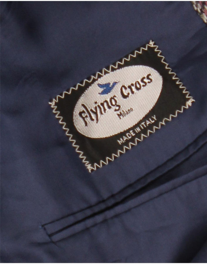 Vintage muški sako IT 50 velika raznobojna vuna riblja kost