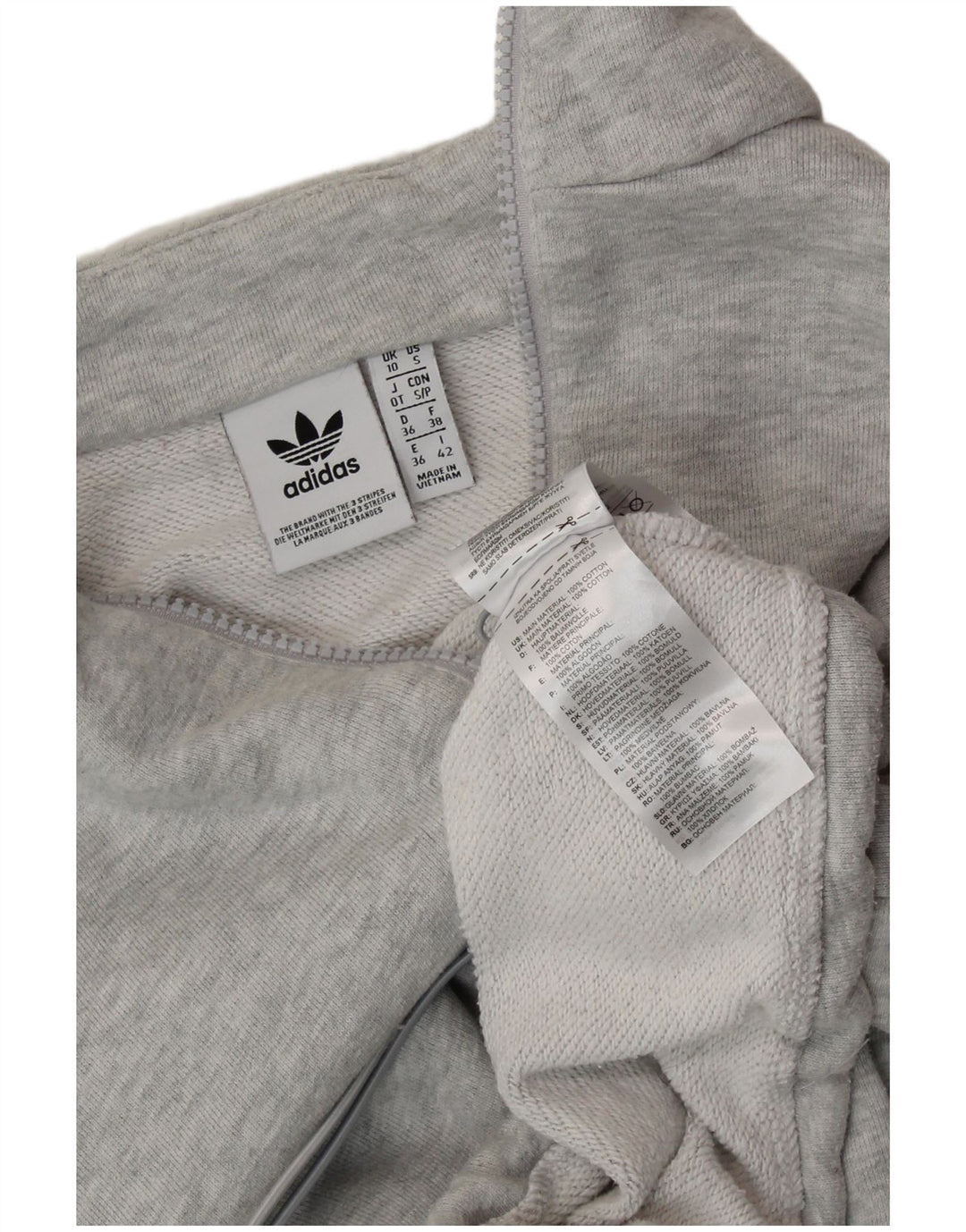 ADIDAS Ženska prekomjerna majica s motivom UK 10 Small Gray