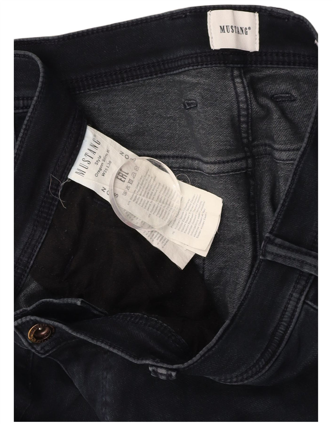 Muške uske traperice Oregon MUSTANG W35 L30 tamnoplavi pamuk