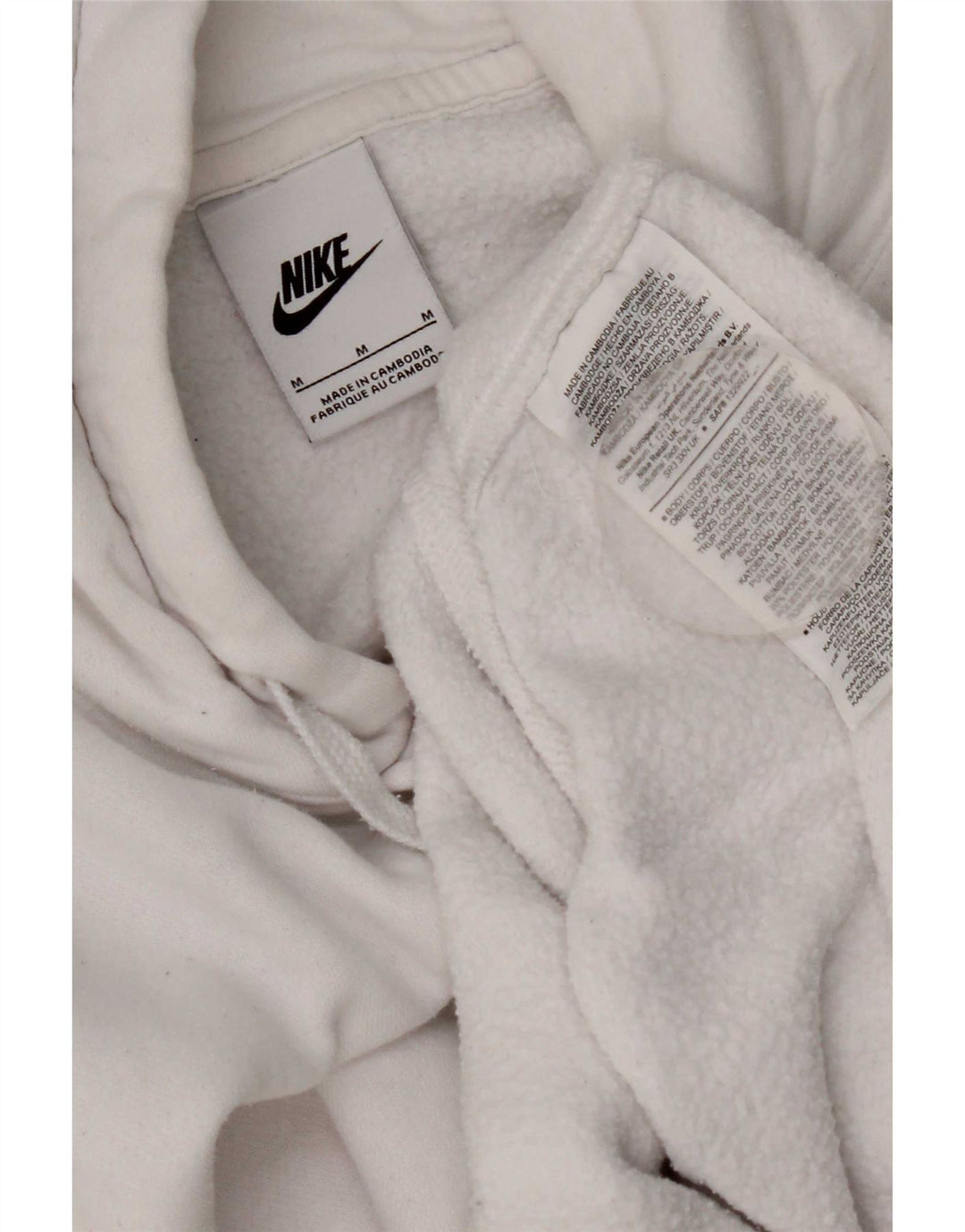 Nike muška majica s kapuljačom Srednje bijeli pamuk