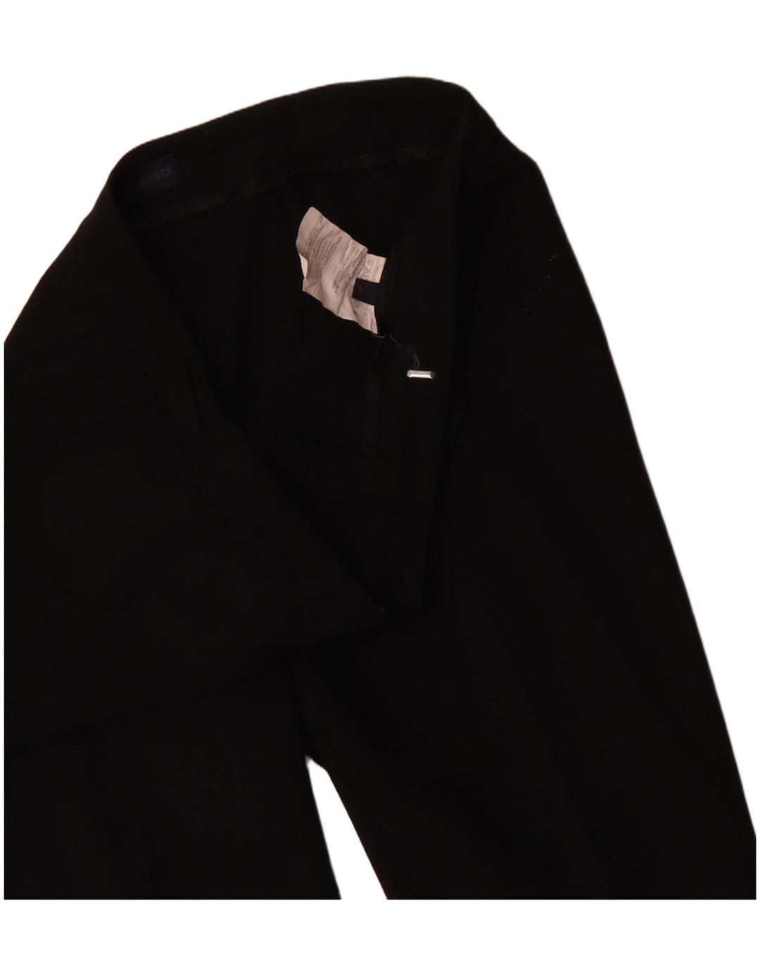 Ženske hlače Trussardi Bootcut odijelo IT 40 male W30 L34 crni poliester