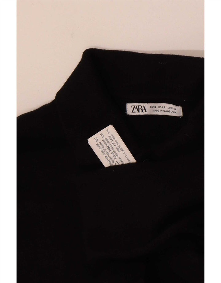 Zara muška polo majica dugih rukava Mala crna viskoza