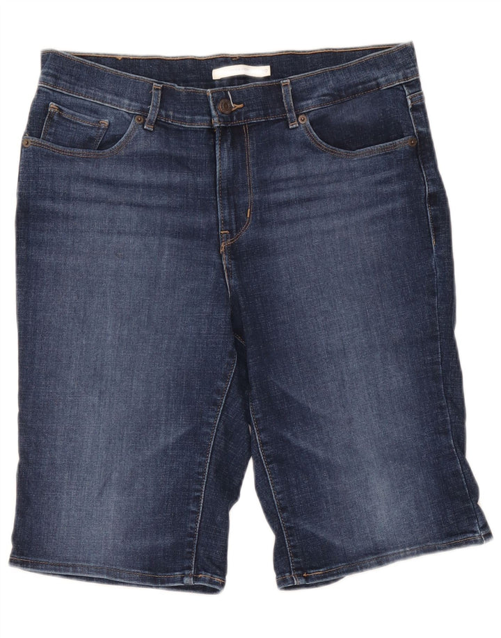Levi's ženske bermuda traper kratke hlače W29 srednje plavi pamuk