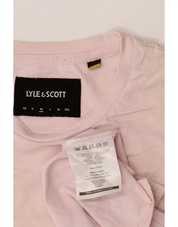 LYLE & SCOTT Muška majica kratkih rukava Srednje ružičasti pamuk