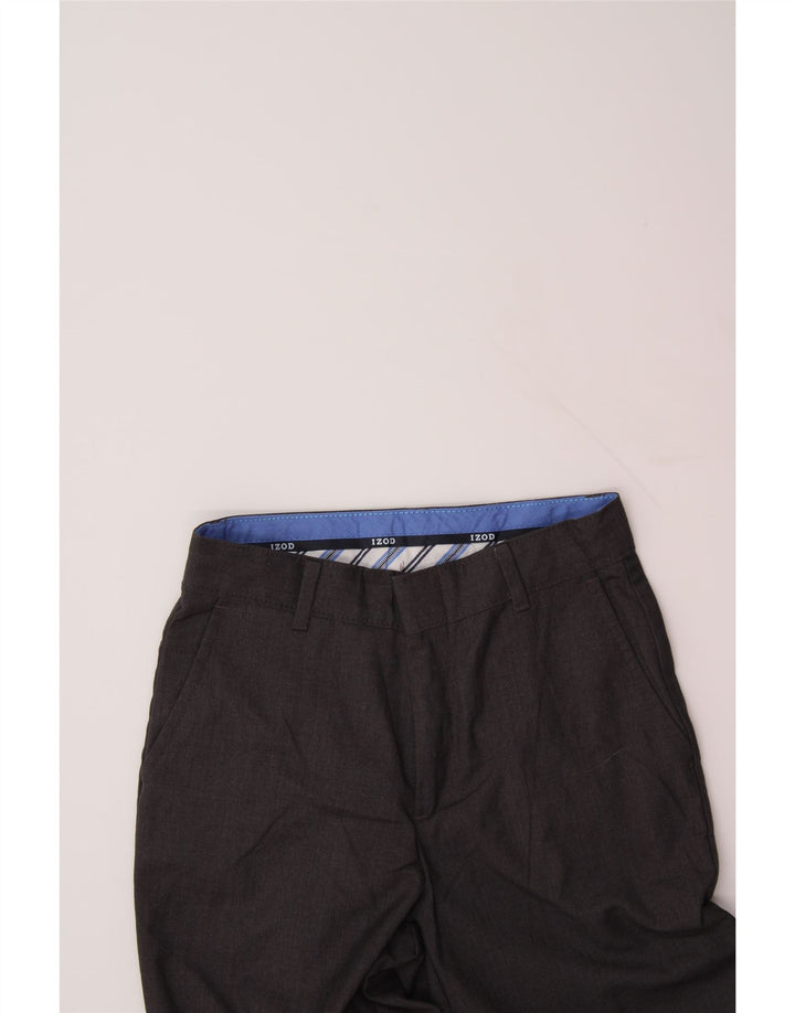 IZOD Boys Slim Suit Trousers 11-12 Years W24 L27 Grey Polyester Vintage Izod and Second-Hand Izod from Messina Hembry 