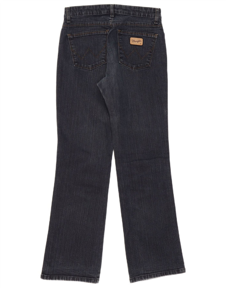 Ženske traperice Wrangler Bootcut W28 L30 tamnoplavi pamuk
