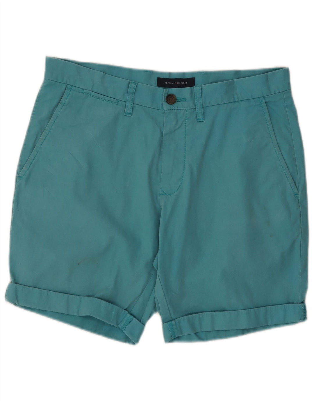 Tommy Hilfiger muške chino kratke hlače W32 Srednji tirkizni pamuk