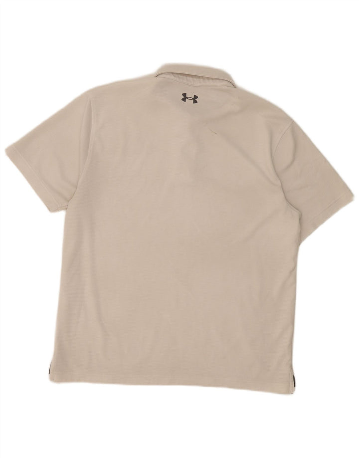 Under Armour muška polo majica Velika bijela poliesterska sportska majica
