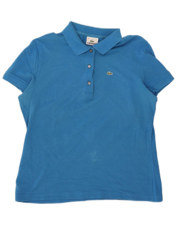 Lacoste ženska polo majica veličina 46 XL plavi pamuk