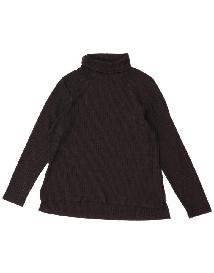 Marks & Spencer ženski pulover s rol izrezom UK 18 XL crni poliester
