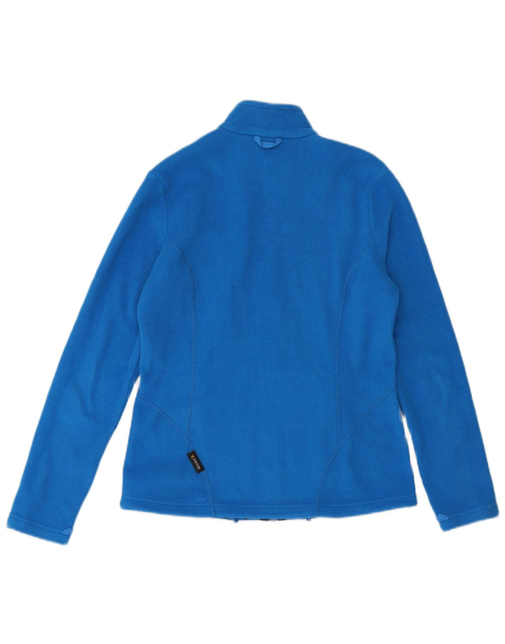 JACK WOLFSKIN Womens Fleece Jacket UK 8/10 Small Blue Polyester