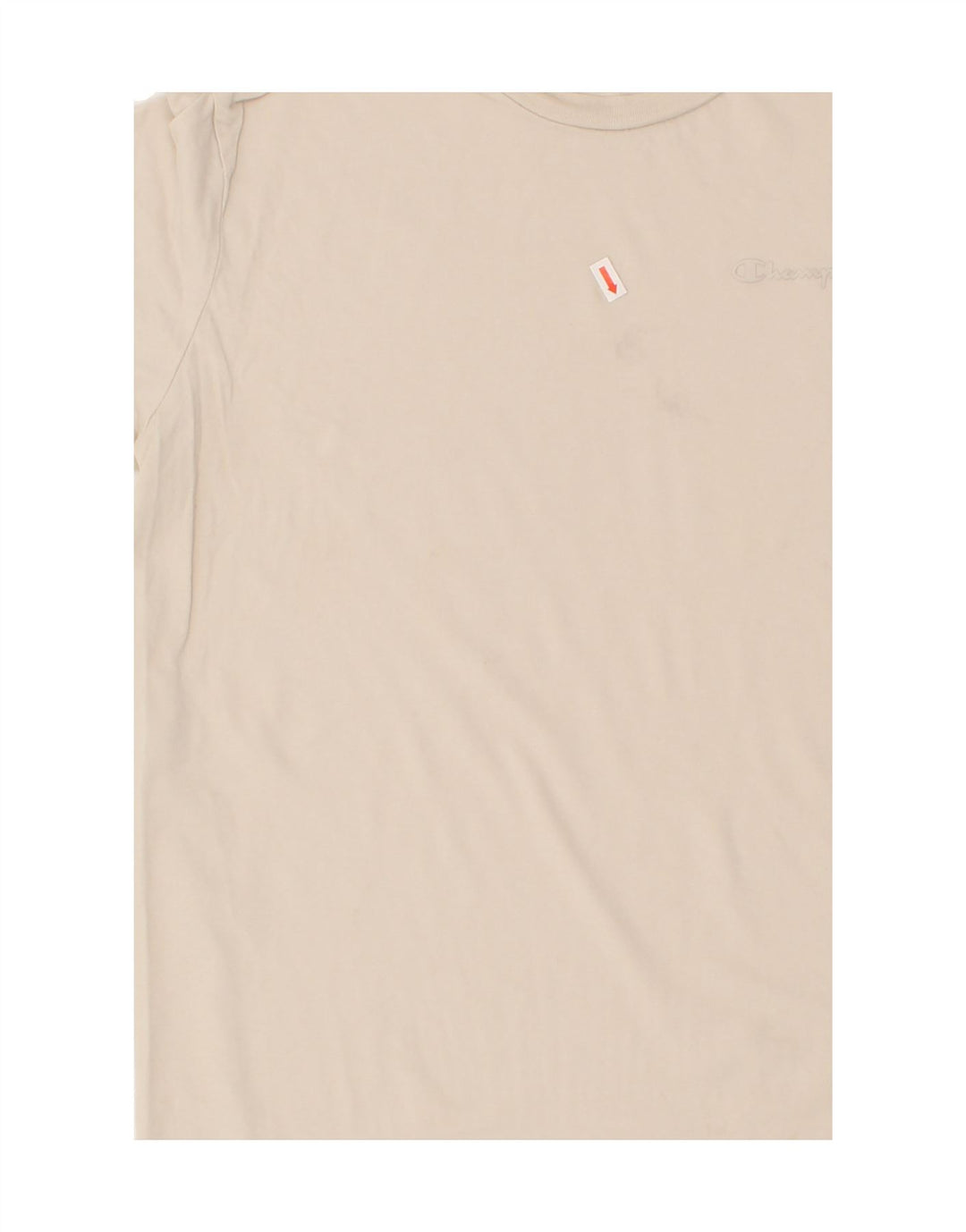 CHAMPION Mens T-Shirt Top Medium Beige Cotton Vintage Champion and Second-Hand Champion from Messina Hembry 