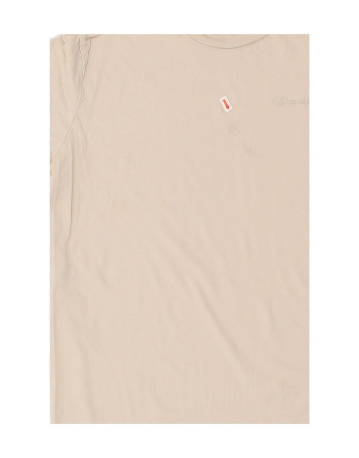 CHAMPION Mens T-Shirt Top Medium Beige Cotton Vintage Champion and Second-Hand Champion from Messina Hembry 