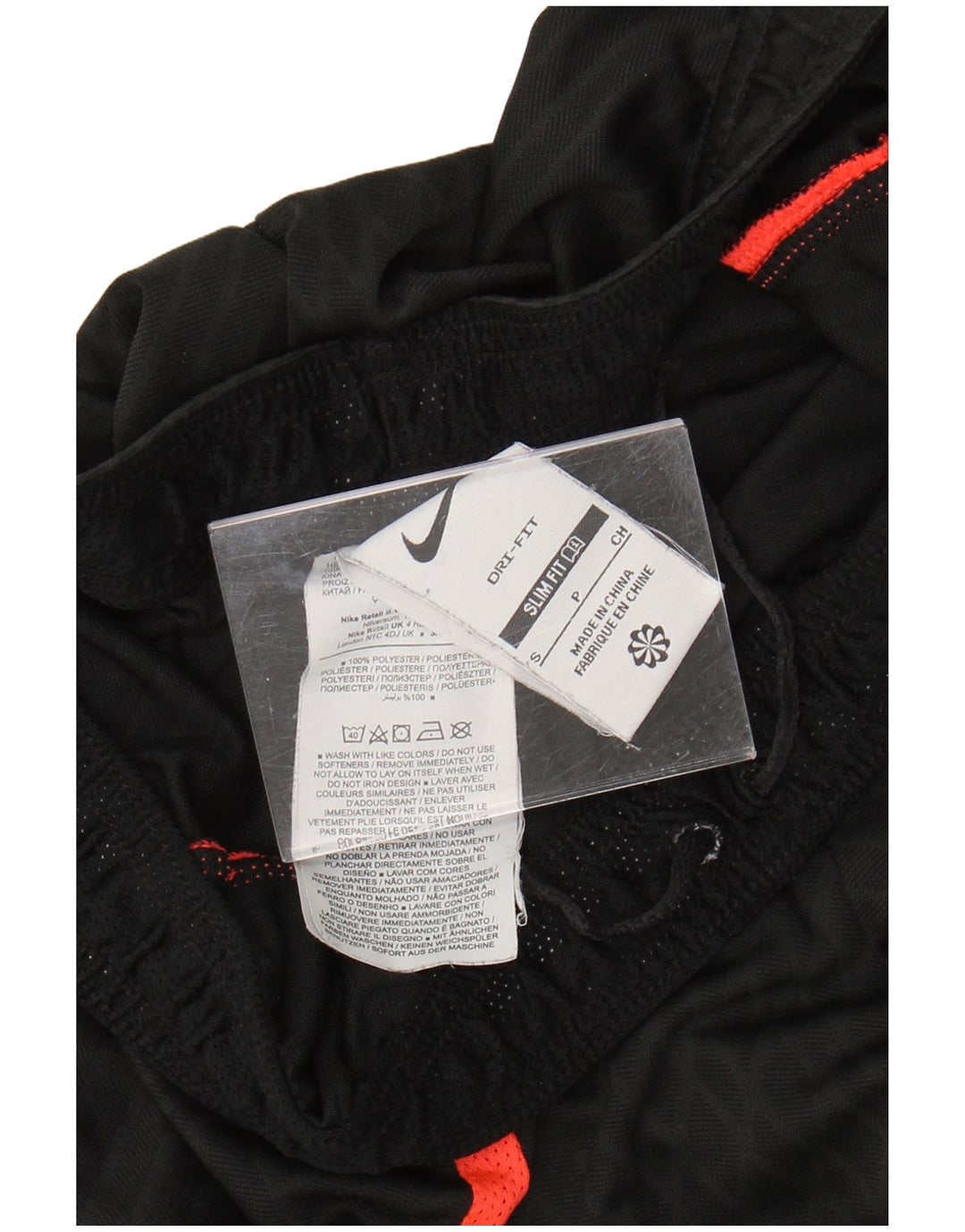 NIKE muške Dri Fit Slim Fit kratke sportske kratke hlače male crne poliesterske boje