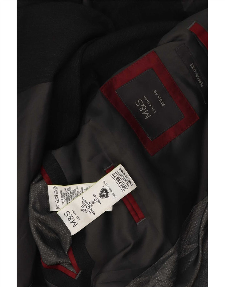 Marks & Spencer muška jakna sa 2 gumba UK 46 XL sivi poliester